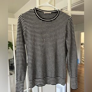 Everyone 100% cashmere striped sweater